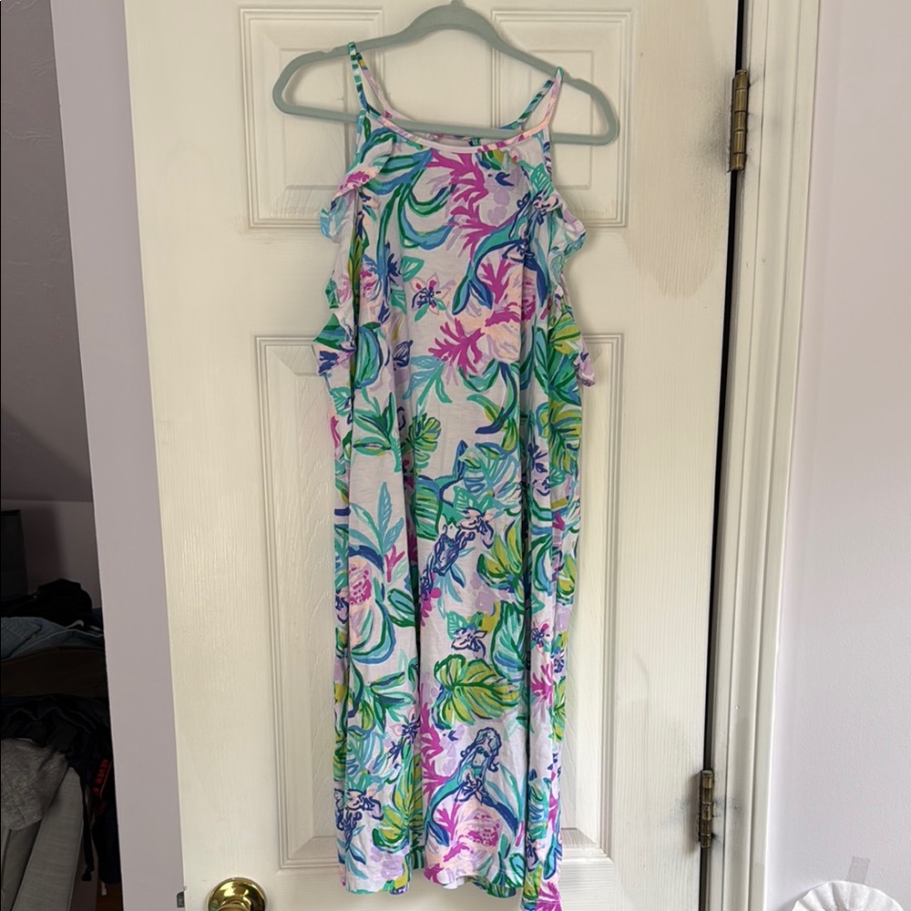Lilly Pulitzer Tropical Floral Print Dress